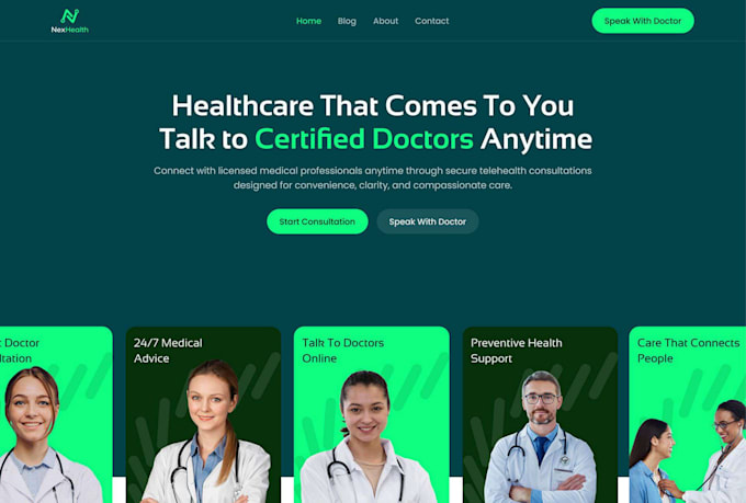 build a medical website for your clinic or hospital